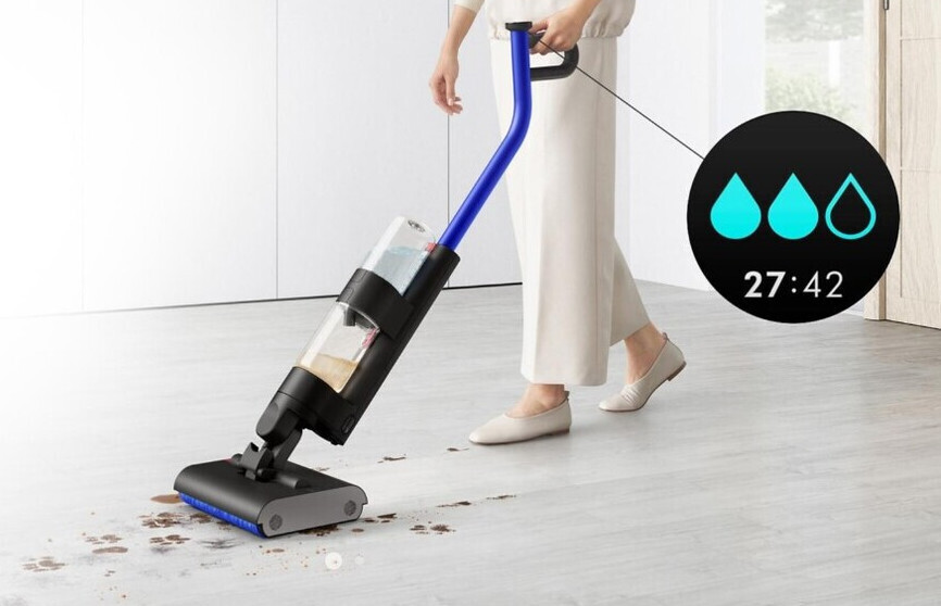 Dyson WashG1 - Zvoľte úroveň zvlhčovania vhodnú pre vaše upratovanie